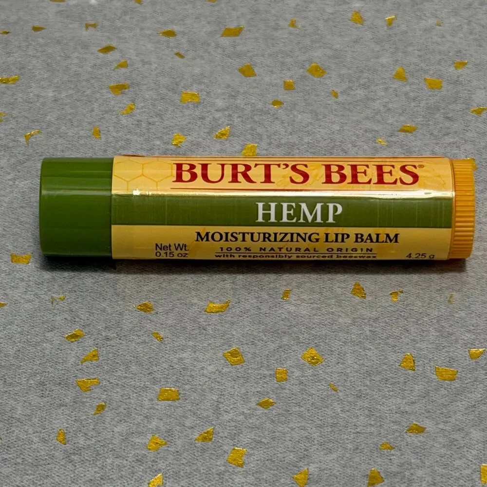 Burt’s Bees Hemp Moisturizing Lip Balm Lot .15 oz Natural Origin USA Made 3 NEW